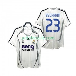Jalkapallo Pelipaitoja Real Madrid BECKHAM 23 2007 Retro Mies Kotipeliasu 2006 Lyhythihainen