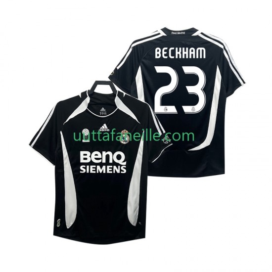 Jalkapallo Pelipaitoja Real Madrid Beckham 23 2007 Retro Mies Kolmas peliasu 2006 Lyhythihainen