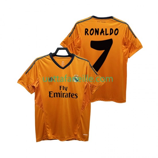 Jalkapallo Pelipaitoja Real Madrid CRISTIANO RONALDO 7 2013 2014 Retro Mies Kolmas peliasu Lyhythihainen