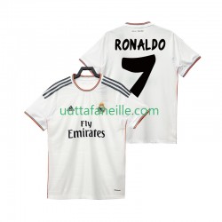 Jalkapallo Pelipaitoja Real Madrid Cristiano Ronaldo 7 2013 2014 Retro Mies Kotipeliasu Lyhythihainen