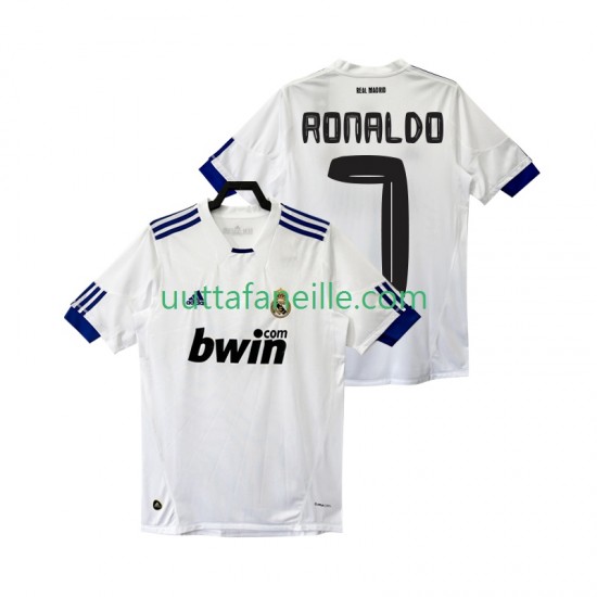Jalkapallo Pelipaitoja Real Madrid Cristiano Ronaldo 7 Retro Mies Kotipeliasu 2011 2010 Lyhythihainen