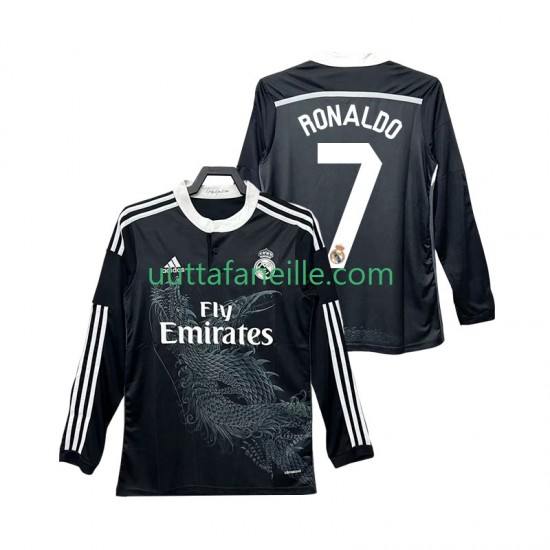 Jalkapallo Pelipaitoja Real Madrid Cristiano Ronaldo 7 2014 2015 Retro Mies Kolmas peliasu Pitkähihainen