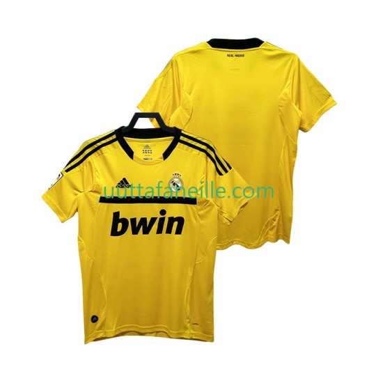 Jalkapallo Pelipaitoja Real Madrid 2012 Maalivahti Retro Mies Kotipeliasu 2011 Lyhythihainen