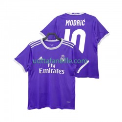 Jalkapallo Pelipaitoja Real Madrid Modrić LUCA 10 2016 2017 Retro Mies Vieraspeliasu Lyhythihainen