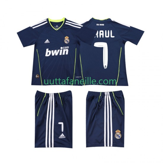 Jalkapallo Pelipaitoja Real Madrid PAUL 7 Retro Lasten Vieraspeliasu 2011 2010 Lyhythihainen