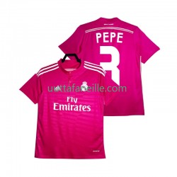 Jalkapallo Pelipaitoja Real Madrid PEPE 3 2014 2015 Retro Mies Vieraspeliasu Lyhythihainen