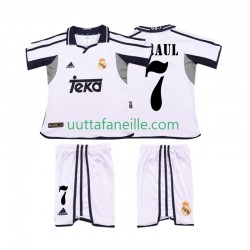 Jalkapallo Pelipaitoja Real Madrid RAUL 7 2001 Retro Lasten Kotipeliasu 2002 Lyhythihainen