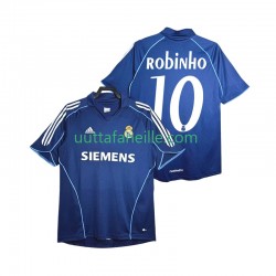 Jalkapallo Pelipaitoja Real Madrid ROBINHO 10 2005 Retro Mies Vieraspeliasu 2006 Lyhythihainen