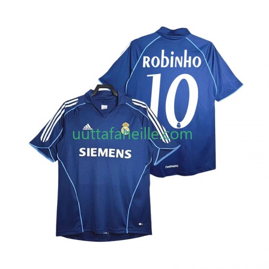 Jalkapallo Pelipaitoja Real Madrid ROBINHO 10 2005 Retro Mies Vieraspeliasu 2006 Lyhythihainen