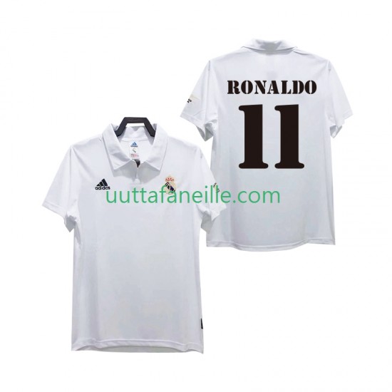 Jalkapallo Pelipaitoja Real Madrid RONALDO 11 2003 Retro Mies Kotipeliasu 2002 Lyhythihainen