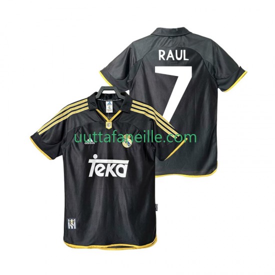 Jalkapallo Pelipaitoja Real Madrid Raul 7 2001 Retro Mies Vieraspeliasu 1999 Lyhythihainen