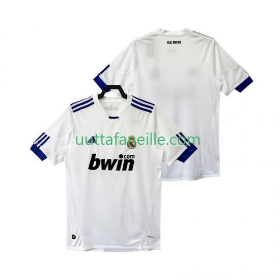 Jalkapallo Pelipaitoja Real Madrid Retro Mies Kotipeliasu 2011 2010 Lyhythihainen