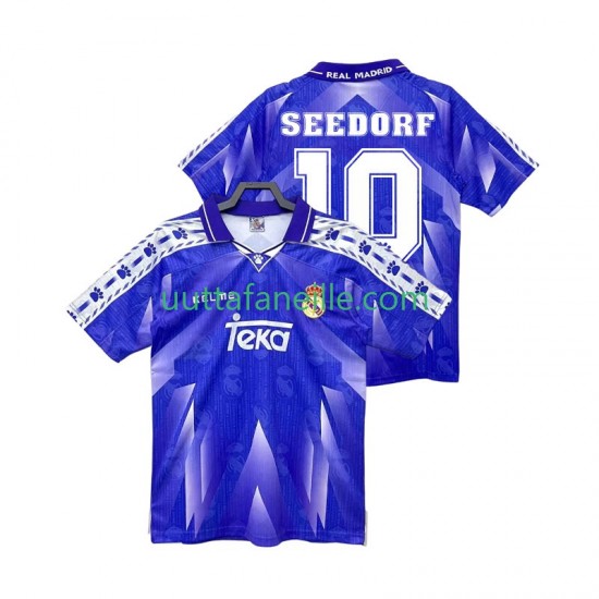 Jalkapallo Pelipaitoja Real Madrid SEEDORF 10 1996 1997 Retro Mies Vieraspeliasu Lyhythihainen
