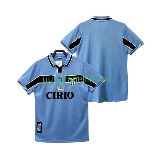 Jalkapallo Pelipaitoja SS Lazio Retro Mies Kotipeliasu 1998 1999 Lyhythihainen