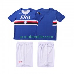 Jalkapallo Pelipaitoja Sampdoria 1990 1991 Retro Lasten Kotipeliasu Lyhythihainen