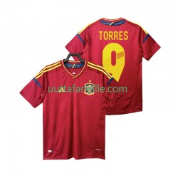 Jalkapallo Pelipaitoja Espanja TORRES 9 2012 Retro Mies Kotipeliasu Lyhythihainen