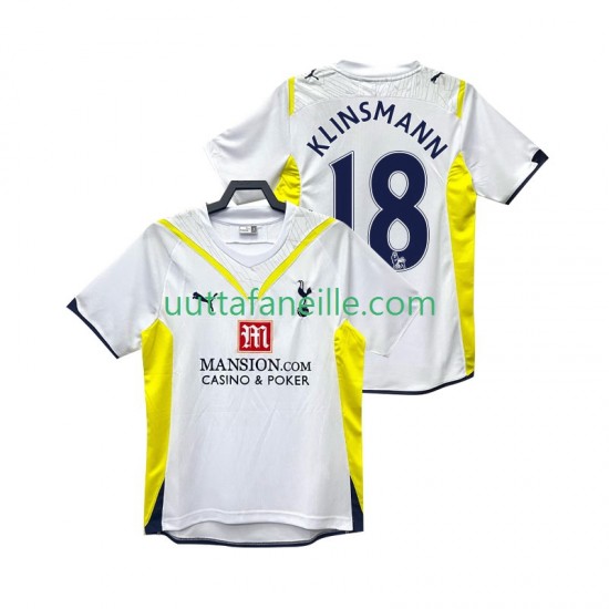 Jalkapallo Pelipaitoja Tottenham Hotspur KLINSMANN 18 2009 Retro Mies Kotipeliasu 2010 Lyhythihainen