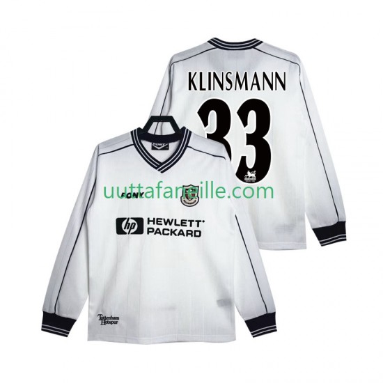 Jalkapallo Pelipaitoja Tottenham Hotspur KLINSMANN 33 1997 Retro Mies Kotipeliasu 1999 Pitkähihainen