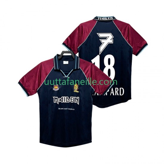 Jalkapallo Pelipaitoja West Ham United LAMPARD 18 Iron Maiden Retro Mies Kotipeliasu 1999 Lyhythihainen