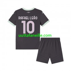 Jalkapallo Pelipaitoja AC Milan Rafael Leao 10 Lasten Kolmas peliasu 2024-2025 Lyhythihainen