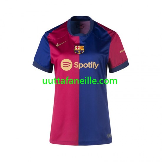 Jalkapallo Pelipaitoja FC Barcelona Nainen Kotipeliasu 2024-2025 Lyhythihainen