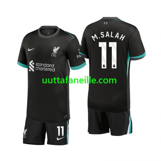 Jalkapallo Pelipaitoja Liverpool M.Salah 11 Lasten Vieraspeliasu 2024-2025 Lyhythihainen