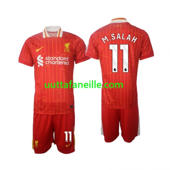 Jalkapallo Pelipaitoja Liverpool M.Salah 11 Lasten Kotipeliasu 2024-2025 Lyhythihainen