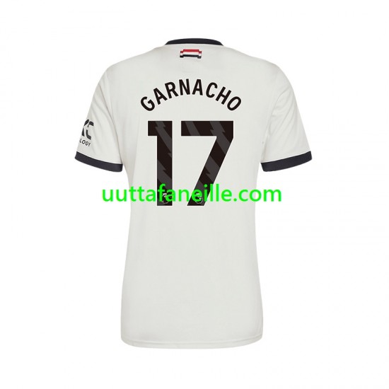 Jalkapallo Pelipaitoja Manchester United GARNACHO 17 Mies Kolmas peliasu 2024-2025 Lyhythihainen