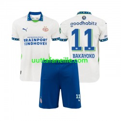 Jalkapallo Pelipaitoja PSV Eindhoven Johan Bakayoko 11 Lasten Kolmas peliasu 2024-2025 Lyhythihainen