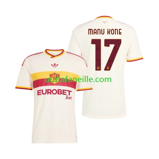 Jalkapallo Pelipaitoja AS Roma Manu Kone 17 Mies Vieraspeliasu 2026-2027 Lyhythihainen