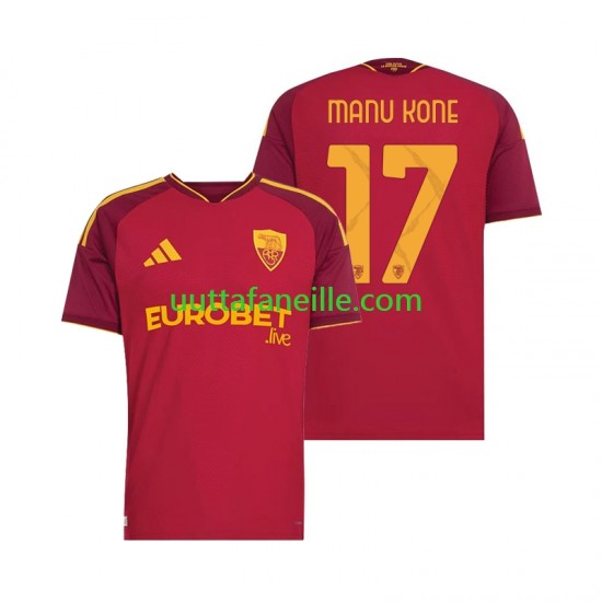 Jalkapallo Pelipaitoja AS Roma Manu Kone 17 Mies Kotipeliasu 2026-2027 Lyhythihainen