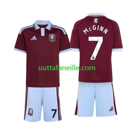 Jalkapallo Pelipaitoja Aston Villa John McGinn 7 Lasten Kotipeliasu 2026-2027 Lyhythihainen