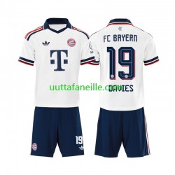 Jalkapallo Pelipaitoja FC Bayern München Alphonso Davies 19 Lasten Vieraspeliasu 2026-2027 Lyhythihainen