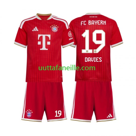 Jalkapallo Pelipaitoja FC Bayern München Alphonso Davies 19 Lasten Kotipeliasu 2026-2027 Lyhythihainen