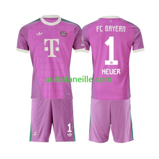 Jalkapallo Pelipaitoja FC Bayern München Manuel Neuer 1 Maalivahti Lasten Kolmas peliasu 2026-2027 Lyhythihainen
