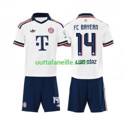 Jalkapallo Pelipaitoja FC Bayern München Luis Diaz 14 Lasten Vieraspeliasu 2026-2027 Lyhythihainen