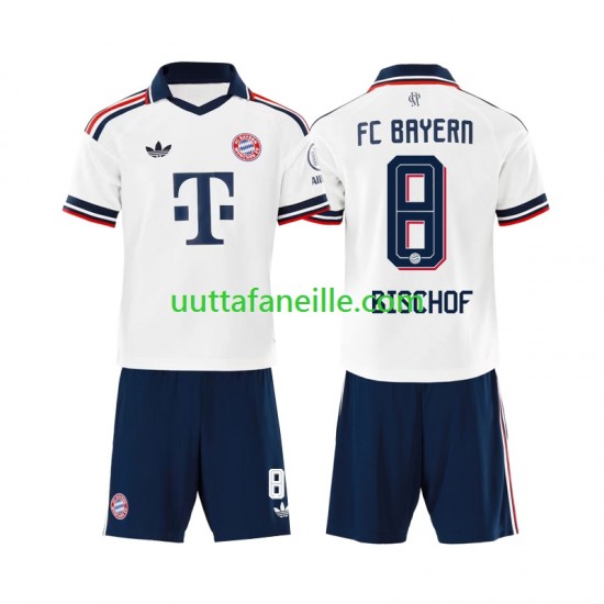 Jalkapallo Pelipaitoja FC Bayern München Tom Bischof 8 Lasten Vieraspeliasu 2026-2027 Lyhythihainen