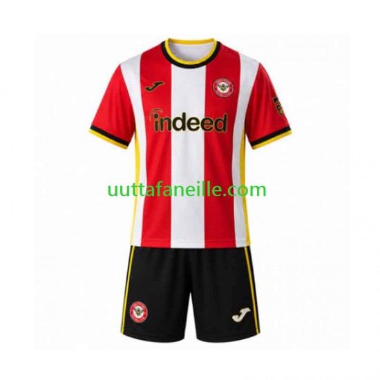 Jalkapallo Pelipaitoja Brentford Lasten Kotipeliasu 2026-2027 Lyhythihainen