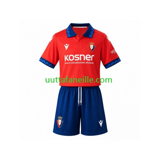 Jalkapallo Pelipaitoja CA Osasuna Lasten Kotipeliasu 2026-2027 Lyhythihainen