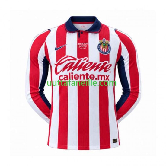 Jalkapallo Pelipaitoja CD Guadalajara Mies Kotipeliasu 2026-2027 Pitkähihainen