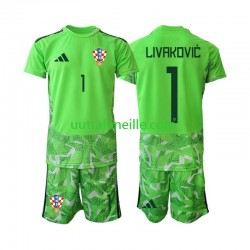 Jalkapallo Pelipaitoja Kroatia Dominik Livakovic 25 Maalivahti Lasten Kotipeliasu 2026-2027 Lyhythihainen