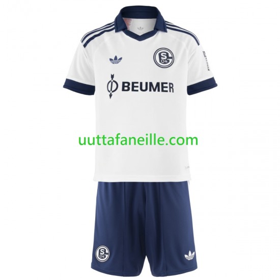 Jalkapallo Pelipaitoja FC Schalke 04 Lasten Vieraspeliasu 2026-2027 Lyhythihainen