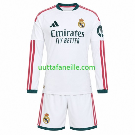 Jalkapallo Pelipaitoja Real Madrid Lasten Kotipeliasu 2026-2027 Pitkähihainen