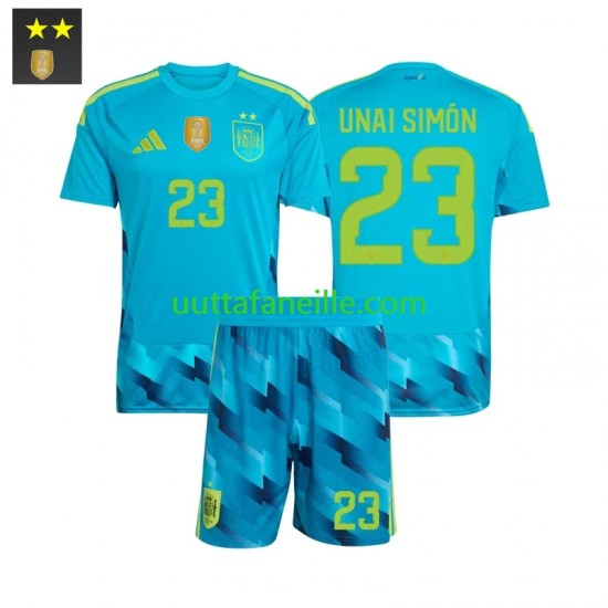 Jalkapallo Pelipaitoja Espanja Unai Simon 23 Maalivahti Lasten Kotipeliasu 2026-2027 Lyhythihainen