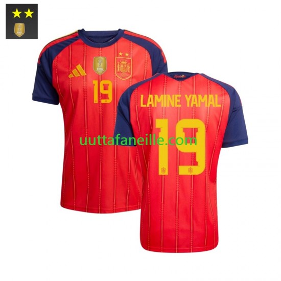 Jalkapallo Pelipaitoja Espanja Lamine Yamal 19 Mies Kotipeliasu 2026-2027 Lyhythihainen