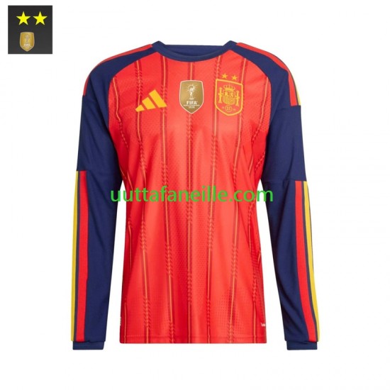 Jalkapallo Pelipaitoja Espanja Mies Kotipeliasu 2026-2027 Pitkähihainen