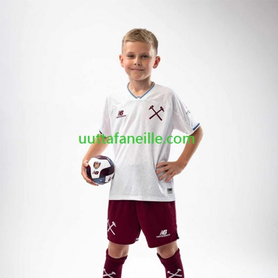 Jalkapallo Pelipaitoja West Ham United Lasten Vieraspeliasu 2026-2027 Lyhythihainen