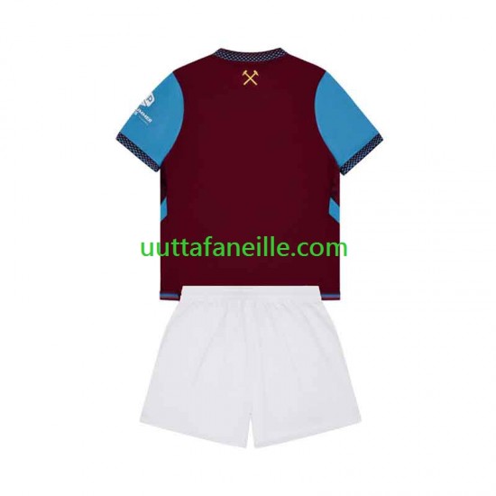 Jalkapallo Pelipaitoja West Ham United Lasten Kotipeliasu 2026-2027 Lyhythihainen