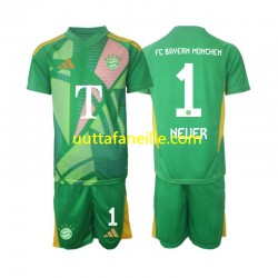 Jalkapallo Pelipaitoja FC Bayern München Manuel Neuer 1 Maalivahti Lasten Neljäs peliasu 2024-2025 Lyhythihainen
