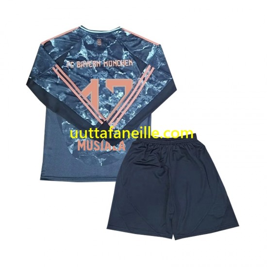 Jalkapallo Pelipaitoja FC Bayern München Musiala 42 Lasten Vieraspeliasu 2024-2025 Pitkähihainen